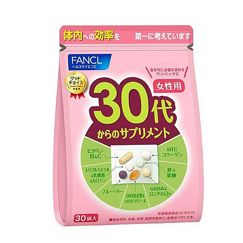 FANCL Good Choice 30s Women 30 Packs / វីតាមីនជំនួយសុខភាពស្រ្តី ចាប់ពីអាយុ30ឆ្នាំឡើង